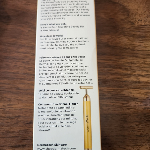 GOLD SCULPTING BEAUTY BAR DermaTech Skincare I $49 value - Picture 2 of 2
